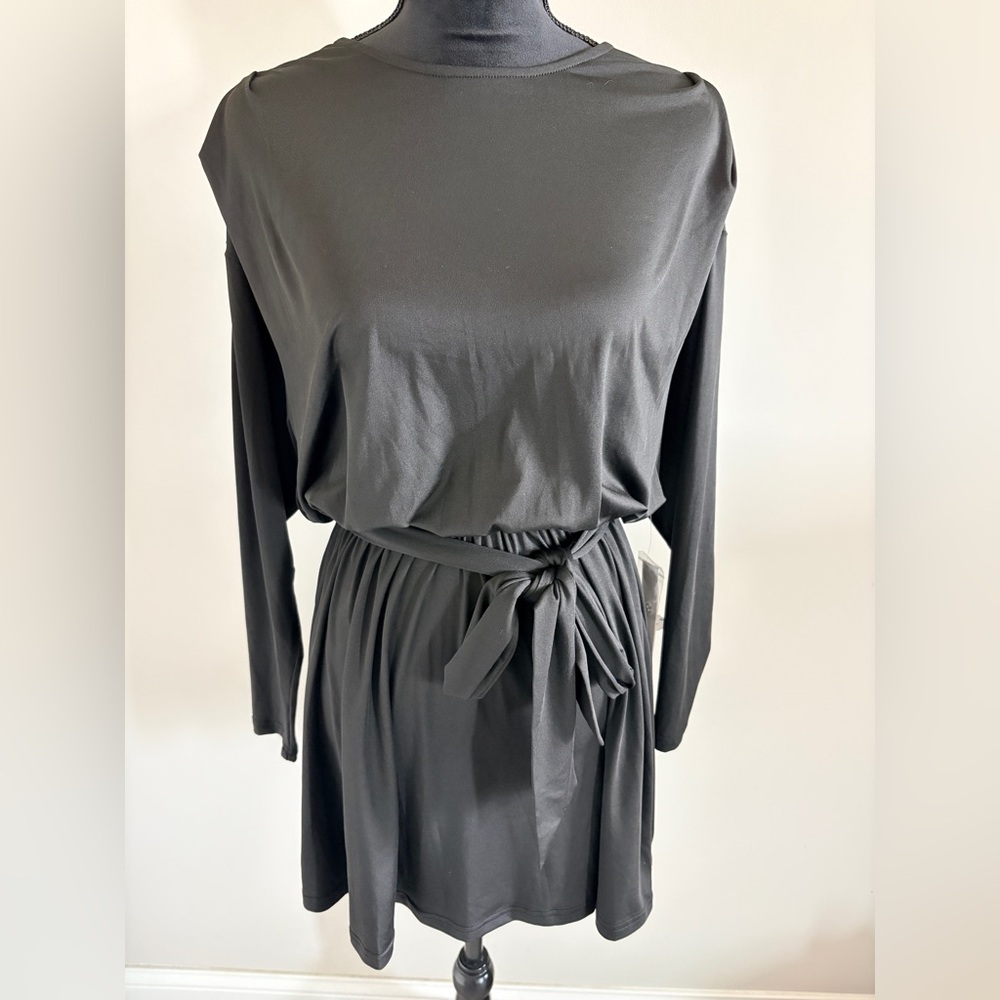 NWT Little Black Dress Bloomingdale's Aqua Drop Waist Dress size XS